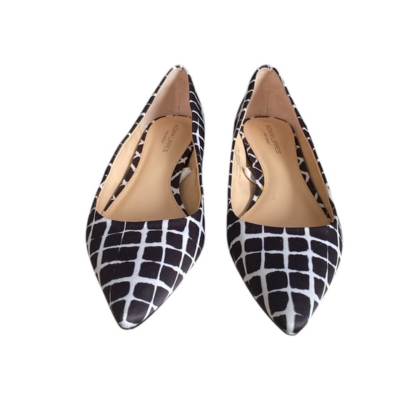 ADAM LIPPES for Target Black/White Geometric Print Women's Ballet Flats Size 9.5 - Picture 4 of 9